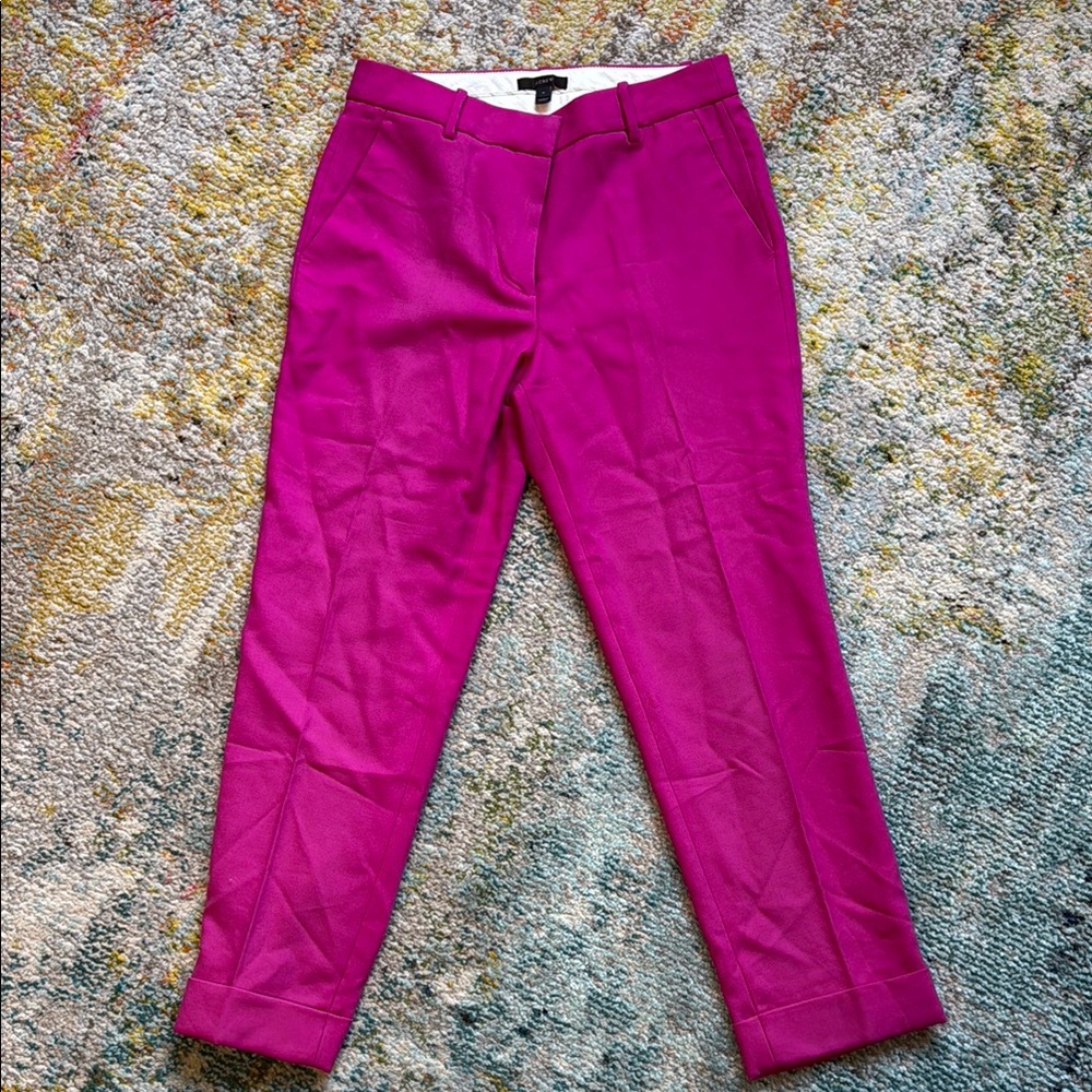 J. Crew Fuchsia Trousers
